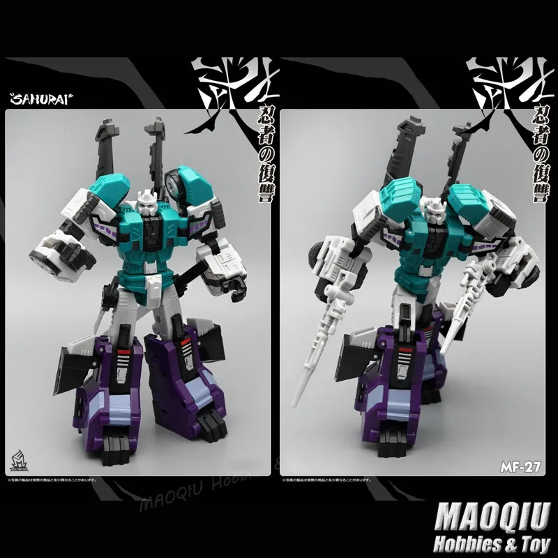 MechFansToys MFT MF27 фигурка самурая Sixshot трансформация Greatshot пионер экшн MF27B черный
