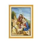 Иисус Адвент христианские религиозные иероглифы ручная вышивка Набор для вышивки крестом Ангел diy11CT 14CT декоративная живопись