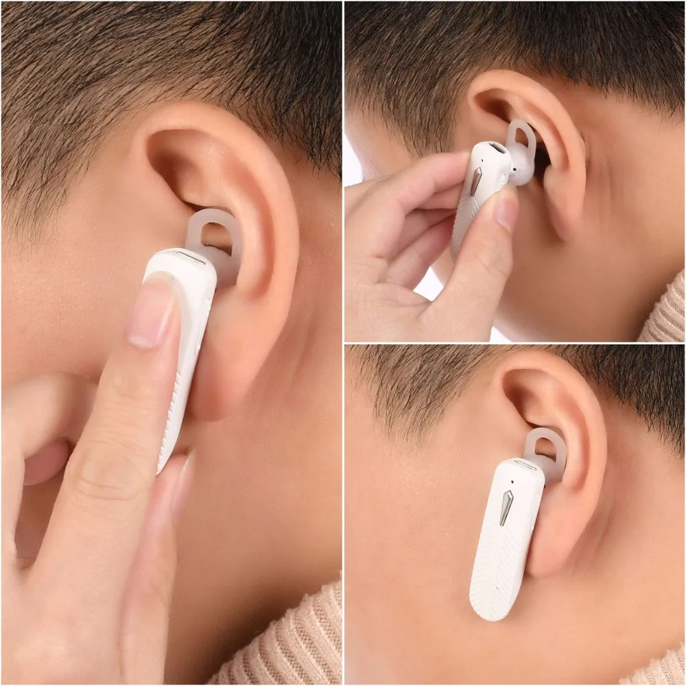 Мини беспроводные bluetooth-наушники черного цвета, односторонние наушники, гарнитура с микрофоном для бизнеса, шумоподавление