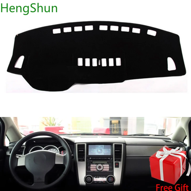 

For Nissan Tiida C11 2005-2010 Car Styling Dash Mat Dashmat Dashboard Sticker Cover Sun Shade Dash Board Cover Carpet