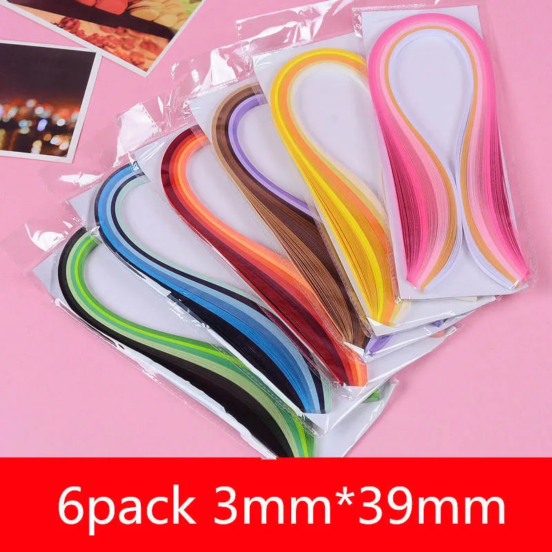 Quilling 3mm 6pcs Оригами DIY инструмент для квиллинга полоска для квиллинга ремесло бумага для квиллинга скрапбукинга полоска Пинцет булавки щелевая бумага для квиллинга - Цвет: Quilling 3mm 6pcs