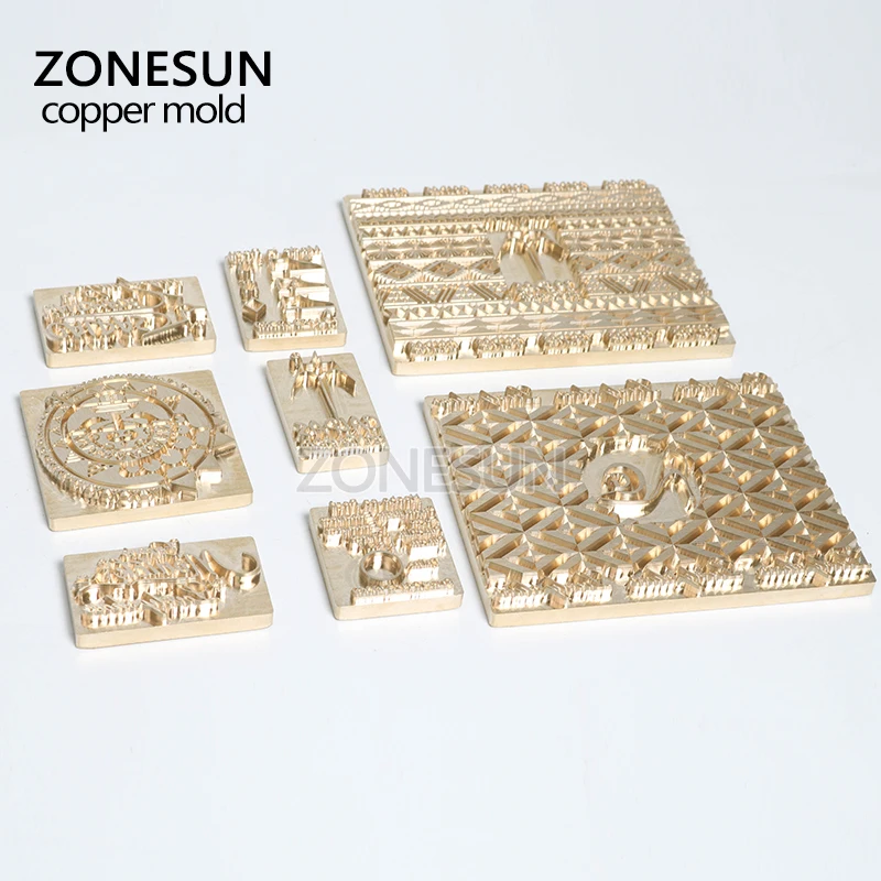ZONESUN логотип на заказ Горячая Металлическая латунная штамповка железная форма с