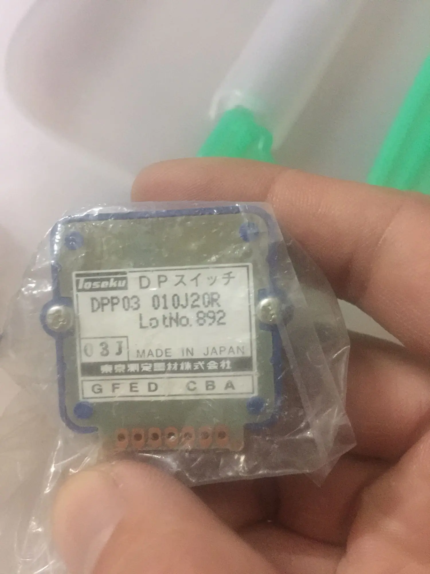 

Tosoku DPP03 010J20R Japan Code Switch