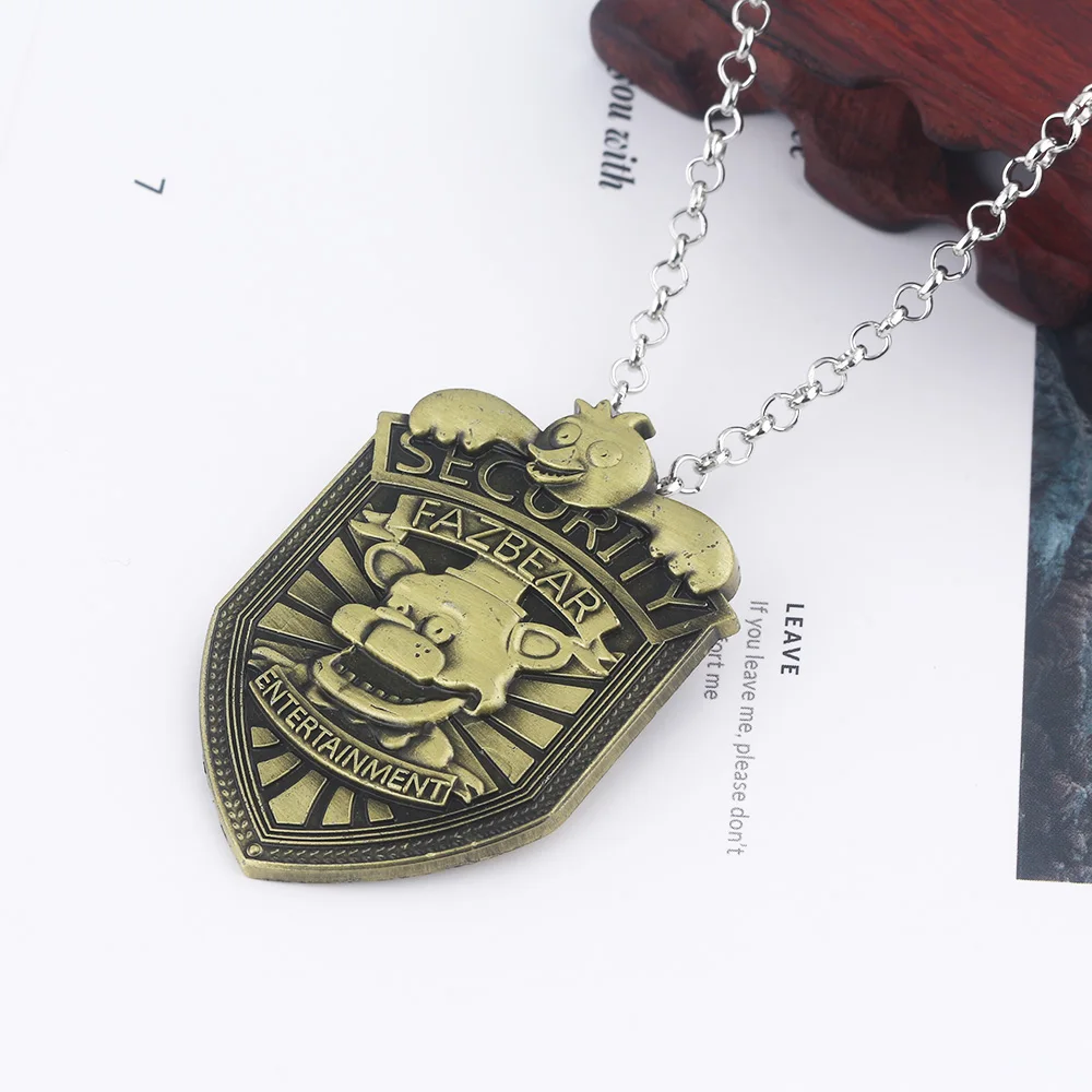 Five Nights at Freddy's Pendant Necklace - FNAF FREDDY FAZBEAR Necklaces for Women, Men and Kids - Choker Jewelry Gift image 3