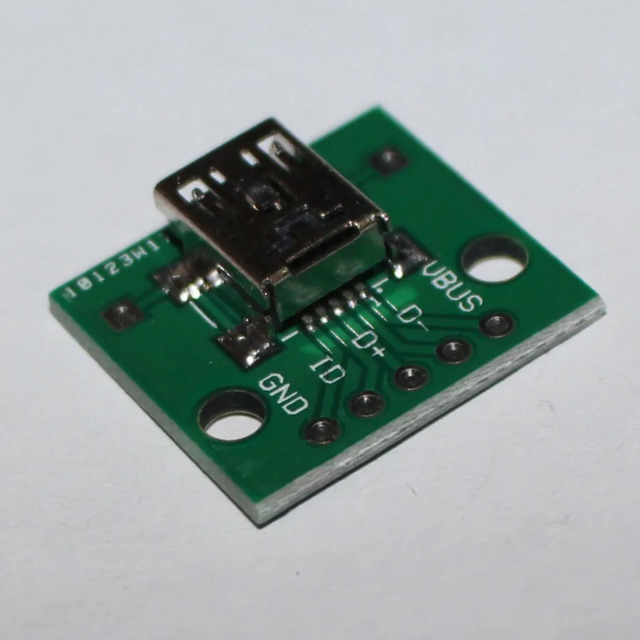 2 шт. мини USB гнездовой разъем для DIP 5Pin SMD адаптер 54 мм сварная плата конвертер Pinboard