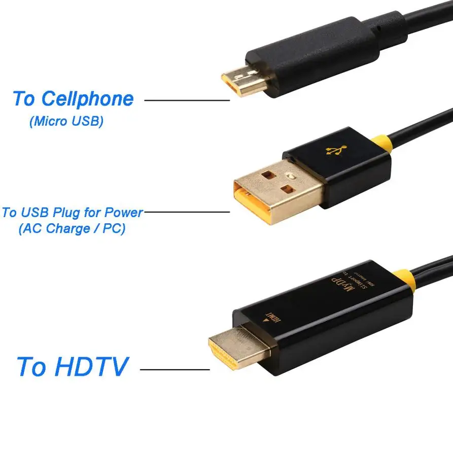 2 м микро USB адаптер HDMI 1080P Кабельный для Samsung Galaxy S5 Z1109 Прямая поставка|usb to usb|usb usbcable