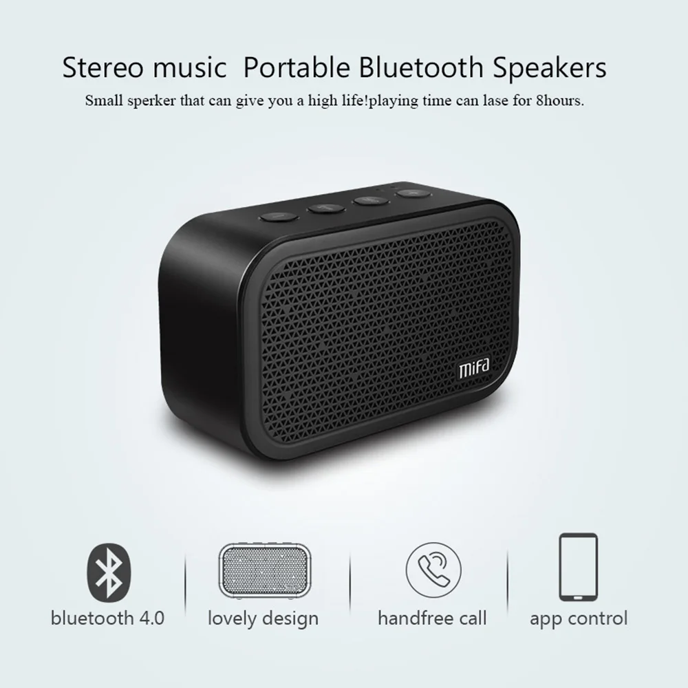 MIFA M1 портативный Bluetooth динамик с стерео музыкальной системой на открытом воздухе