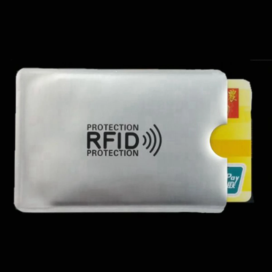 10 шт. Анти Rfid кошелек Блокировка ридер замок банк держатель для карт Id банковский чехол для карт Защита металлический кредитный держатель для карт Алюминий