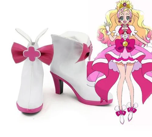 Go! Сапоги принцессы Pretty Cure для косплея ботинки с цветами розовые Хэллоуина