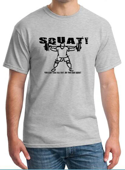 Вдохновляющие летние Брендовые мужские футболки Squat Strongman Power Lifting 2019 Мужская