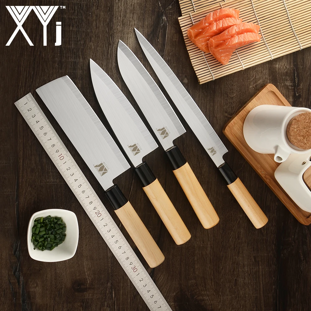 XYj шеф повар Кухня ножи японский лосось для суши Нержавеющая сталь сашими Ножи