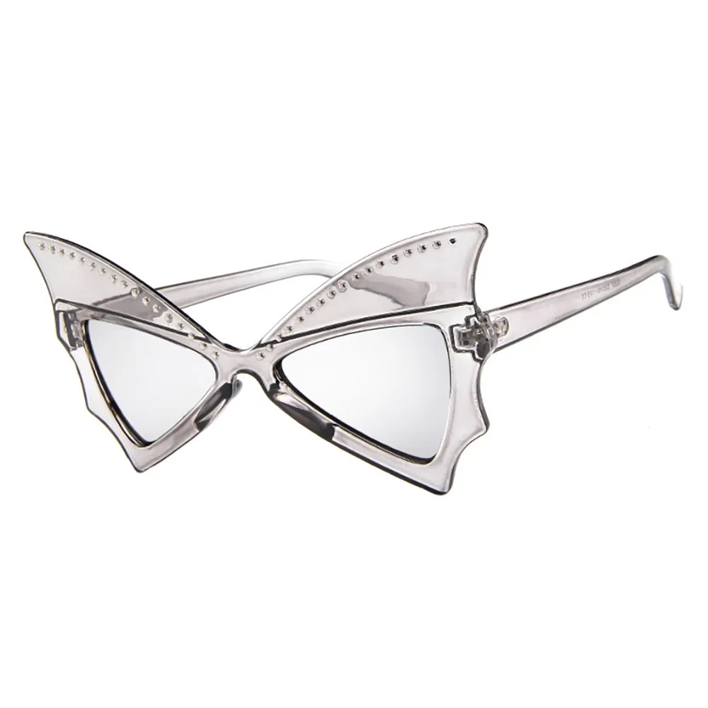 B Sunglassess, для женщин, унисекс, Ретро стиль, в форме летучей мыши, очки с заклепками, Ретро стиль, очки для девушек, очки для защиты, солнцезащитные очки для женщин - Цвет оправы: B