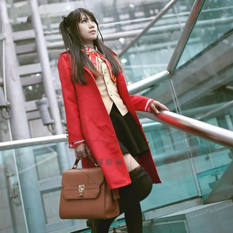 Костюм для косплея из игры FGO Fate Stay Night Tohsaka Rin костюм школьная форма |