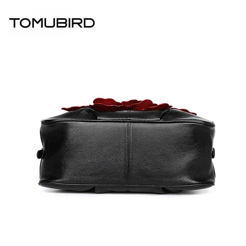 TOMUBIRD новинка 2019 улучшенная воловья кожа модная объемная Цветочная женская сумка