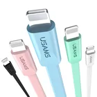 Кабель USAMS Lighting для iPhone 6s 6 7 8 плоский 2А кабель для синхронизации зарядки для iPhone зарядный кабель 2 м Мобильный телефон шнур для зарядки