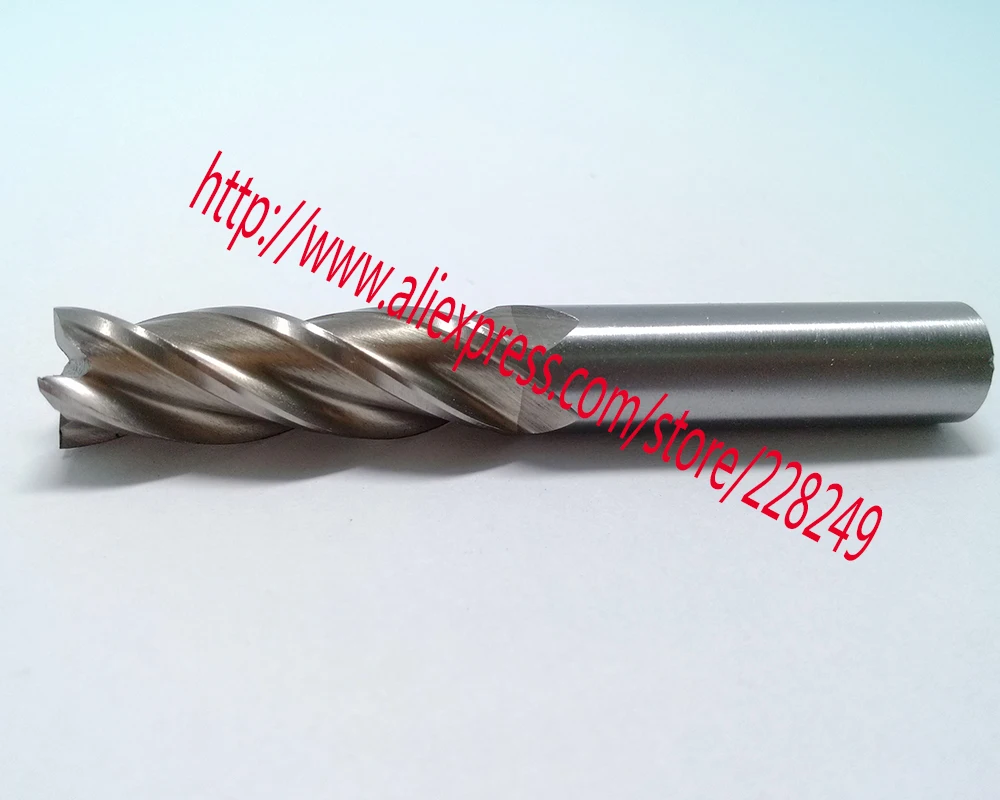 1 шт. D12 * 35 85 hssal 100% шлифовальные высокое качество 4 флейты Концевая фреза с плоским