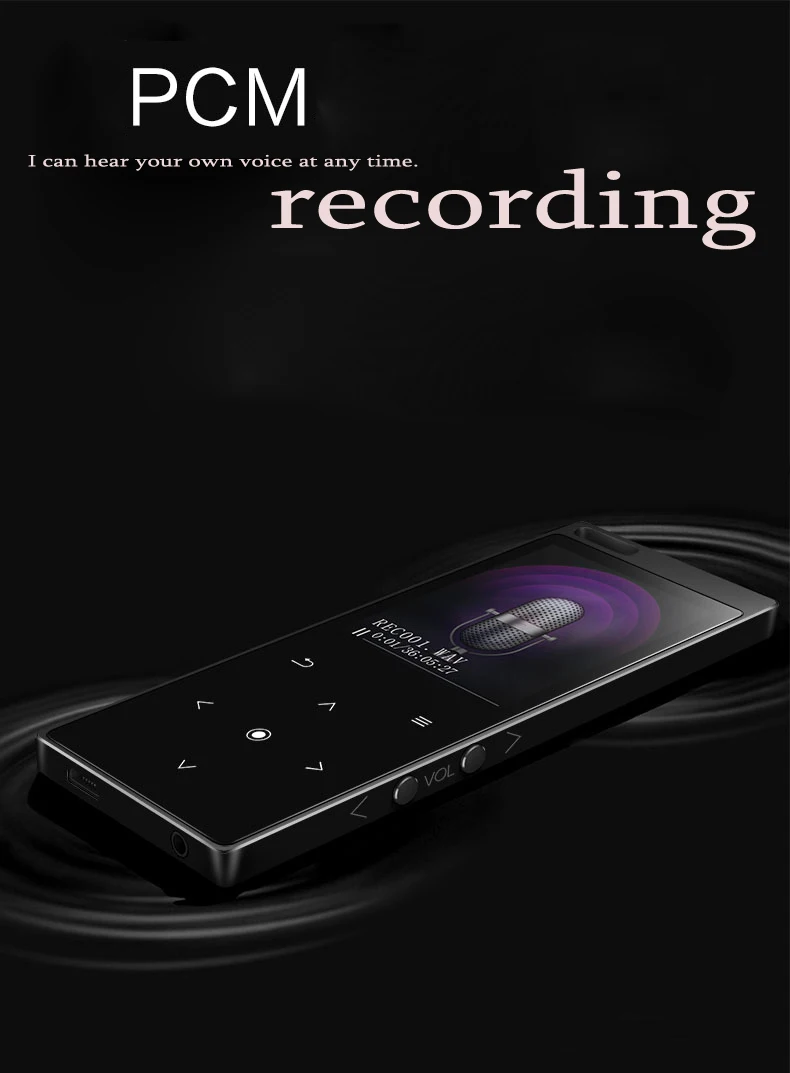 CHENFEC C12 MP3 плеер с Bluetooth 4,0 Встроенный 8 Гб динамик музыкальный плеер Поддержка FM радио Запись Иврит Русский