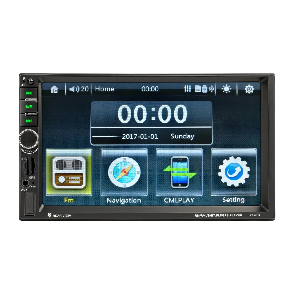 7020G двойной 2 DIN автомобильный аудио Авто Радио Bluetooth 7 ''DVR сенсорный экран Авторадио 2din gps навигация Стерео FM USB TF автомобильное радио