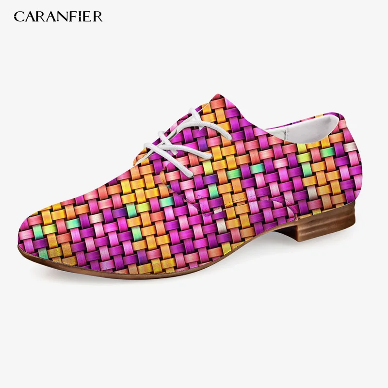 CARANFIER/Новые весенние женские туфли-оксфорды на плоской подошве с острым носком