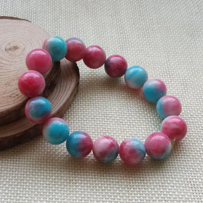 A-413 китайский модный красивый красный синий Регулируемый каменный браслет из