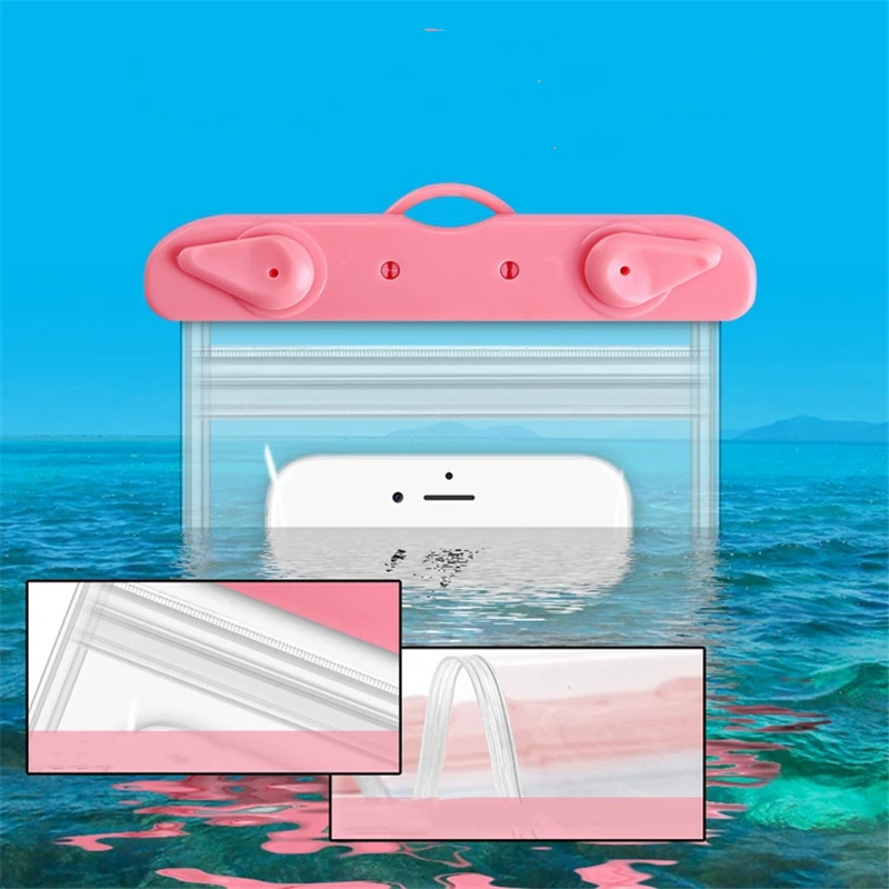 Летний Пляжный купальный мешок мобильный телефон двойной водонепроницаемый