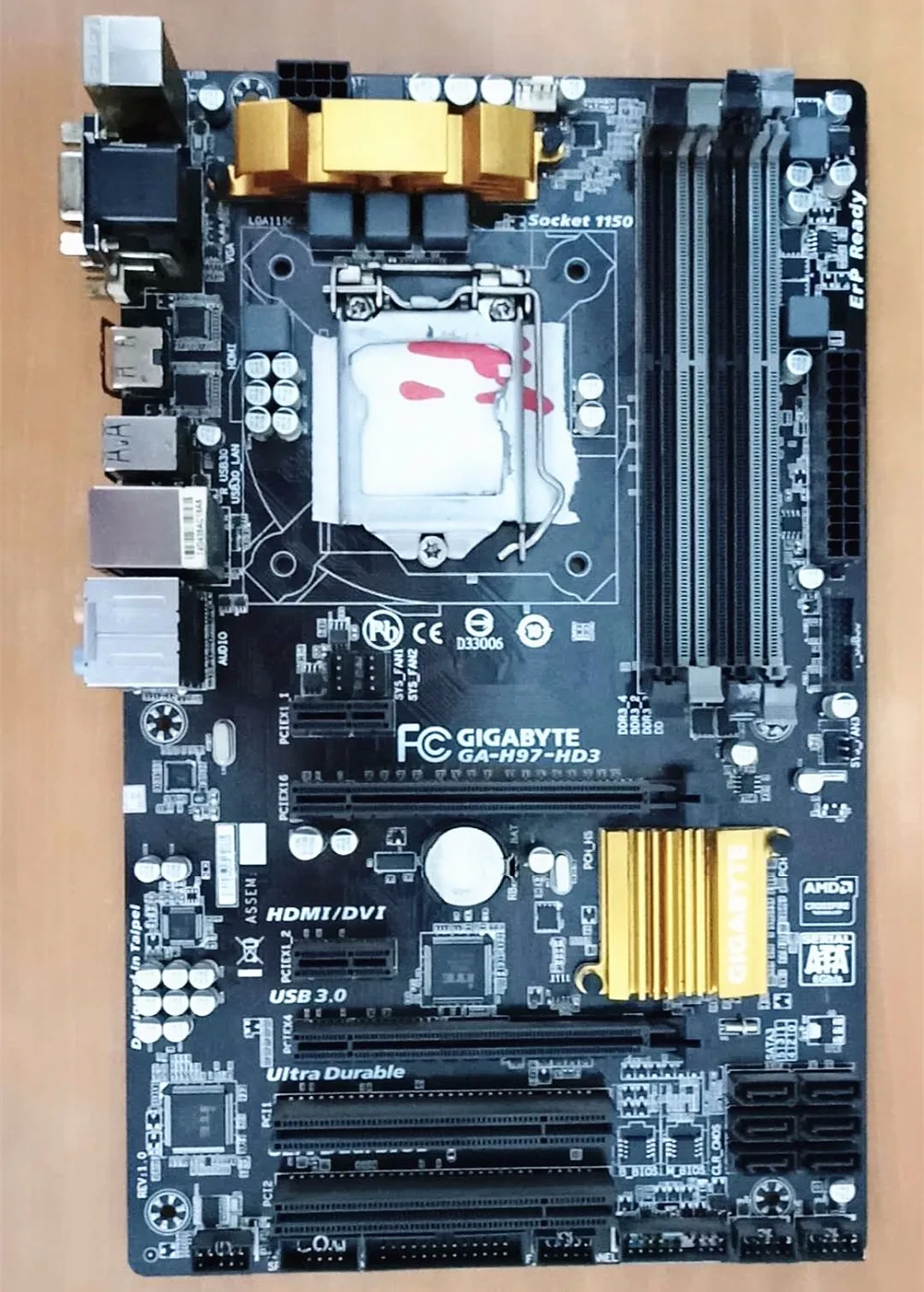 Для Gigabyte GA H97 HD3 оригинальная б/у материнская плата Socket LGA 1150 DDR3 USB3.0