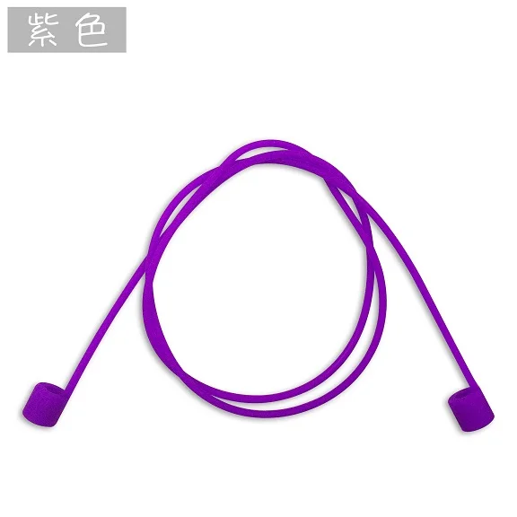 Магнитная анти-потерянная веревка для Apple airpods беспроводная гарнитура Магнитная с функцией Bluetooth, силиконовая ремешок анти-потерянная линия наушники ремешок - Цвет: Classic purple