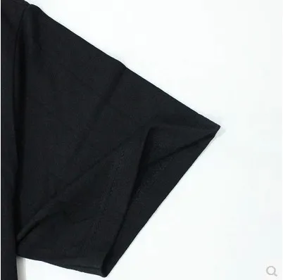 Мужская футболка с короткими рукавами черная из 2017 хлопка в стиле хип-хоп и панк