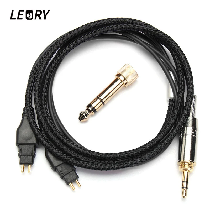 Сменный кабель LEORY аудиокабель для наушников 6 35/3 5 мм Sennheiser HD414 HD420 HD430 HD650 HD600 HD580|cable