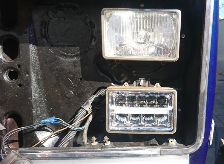 4 шт. 4x6 дюймов светодиодный прямоугольный фары для Chevrolet Peterbilt 379 Buick Electra Freightliner