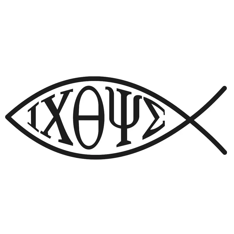 Автомобильная наклейка IXOYE в виде рыбы стильная Наклейка на окно стильные
