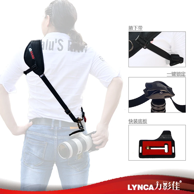 LYNCA AK 47 ремешок для фотокамеры SLR быстросъемный шейный комфортный релиз DSLR камеры
