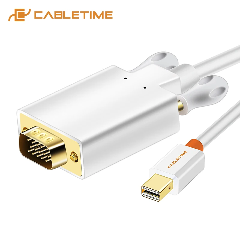 Кабель CABLETIME Mini DP к VGA кабель Thunderbolt Displayport для Macbook Air LCD мониторов Pro компьютера C060