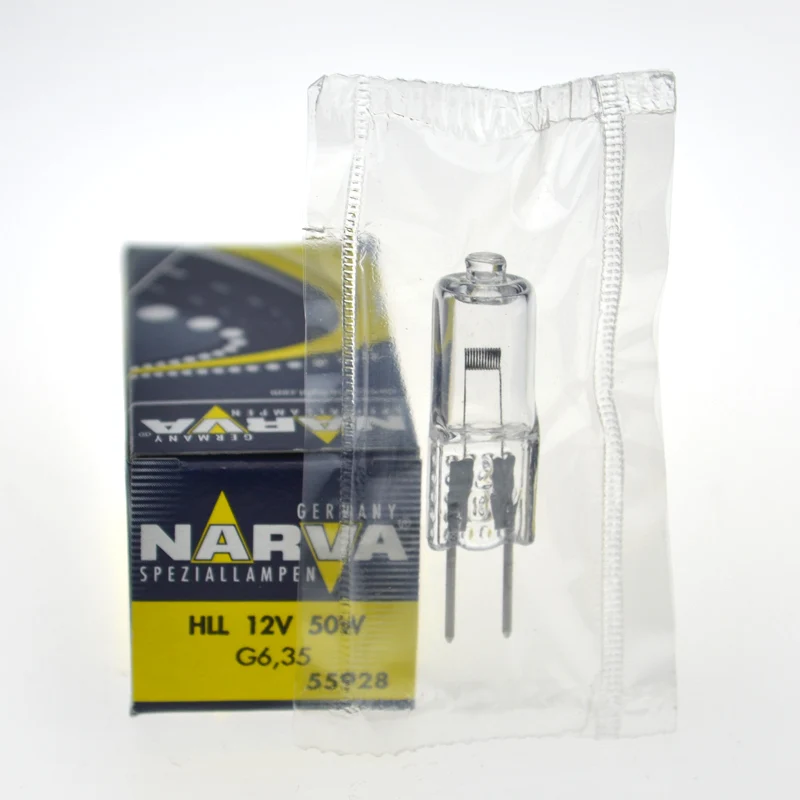 Для галогенной лампы NARVA 55928 HLL 12V50W G6.35, лампы 12 В 50 Вт, для фотометра PG55928, химического анализатора Advia, УФ-ламсветильник нм-нм (art.: 7af49da53) - 7af49da53
