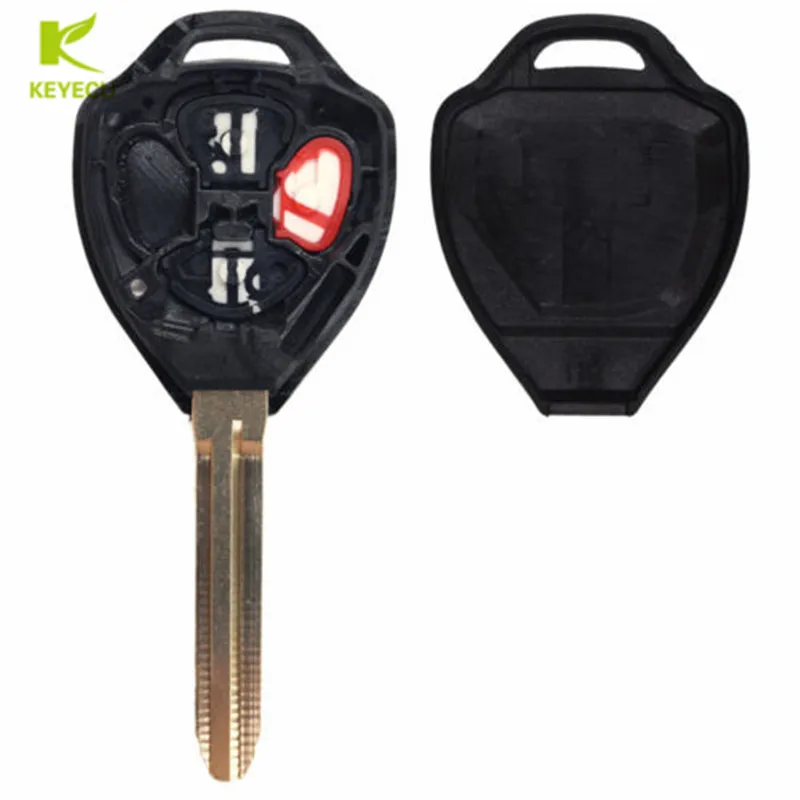 Запасной чехол KEYECU для дистанционного ключа с тремя кнопками Toyota RAV4 Yaris Venza Scion