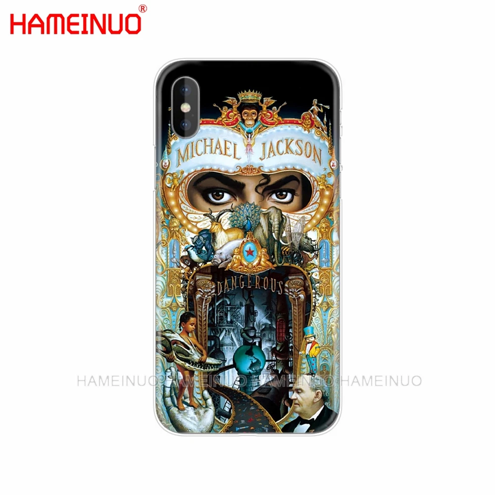 HAMEINUO Майкл Джексон король дизайн сотового телефона обложка чехол для iPhone X, 8, 7, 6, 4 4S 5 5S SE 5c 6s плюс - Цвет: 62292
