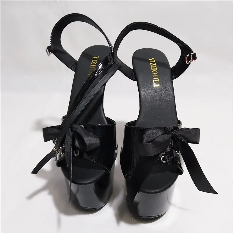 17cm Wholesale package mail high-heeled shoes, unique design sexy high heel sandals, star show host Dance Shoes images - 6