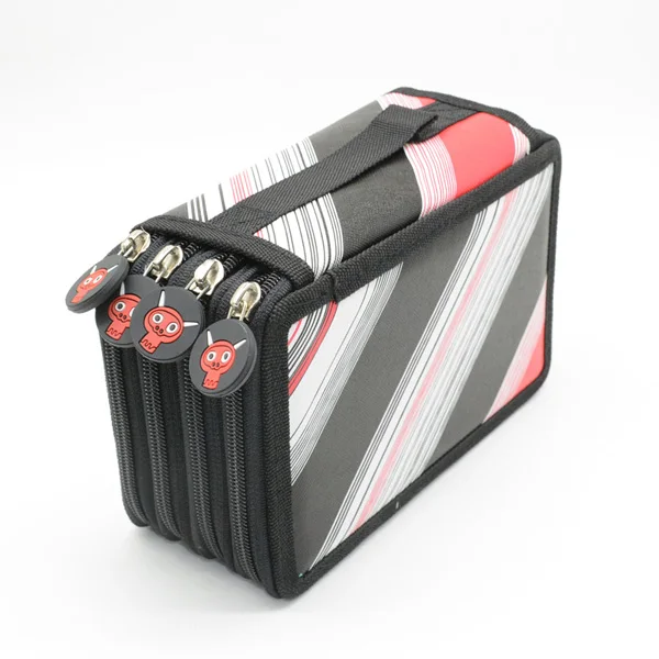 Black stripe 72 отверстия Карандаш Чехол Estuche Escolar Estojo Escola Kalemlik Kalem Kutusu Trousse Scolaire Stylo Box Pennen Etui Potloden Box - Цвет: Black stripe