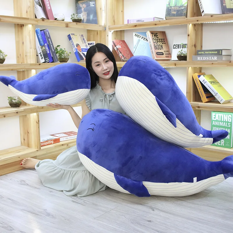 

New Toys Super Soft Plush doll Sea Animal Big Blue Whale Soft Toy Stuffed Animal Children's birthday gift