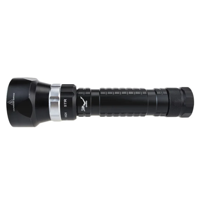 Яркий светодиодный фонарик для охоты 6000 люмен 4 CREE 100 м водонепроницаемый