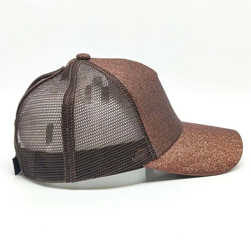 Модный конский хвостик бейсболки для женщин Snapback шляпа летняя грязная сетчатая