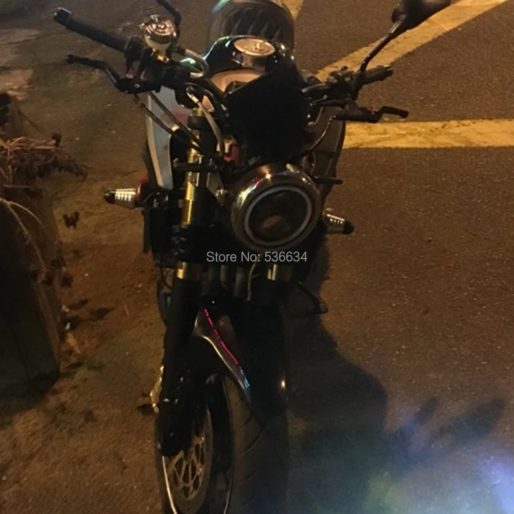 

7 Inch Led Projector Headlight with Angel Eyes Matching Headlamp Shell Housing Bracket for Motorcycle Heritage Softail