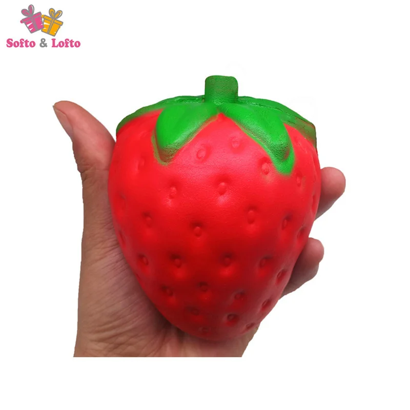 Бесплатная доставка милые гигантские Клубничные поддельные искусственные