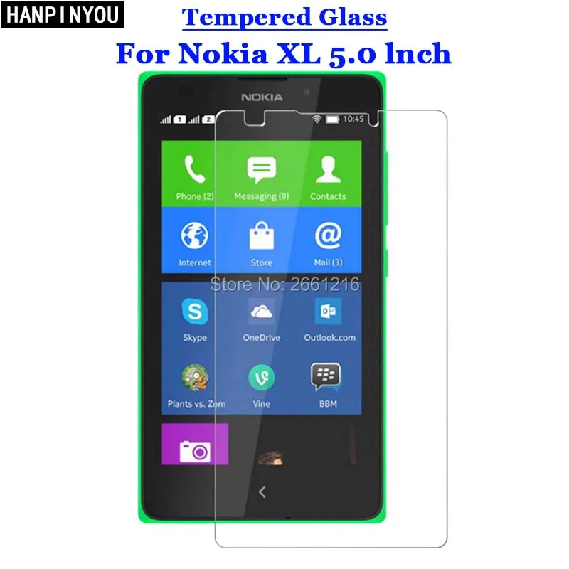 Закаленное стекло 9H 2.5D для Nokia XL Премиум Защитная пленка Microsoft NokiaXL 4G Dual Sim 5 0&quot|screen