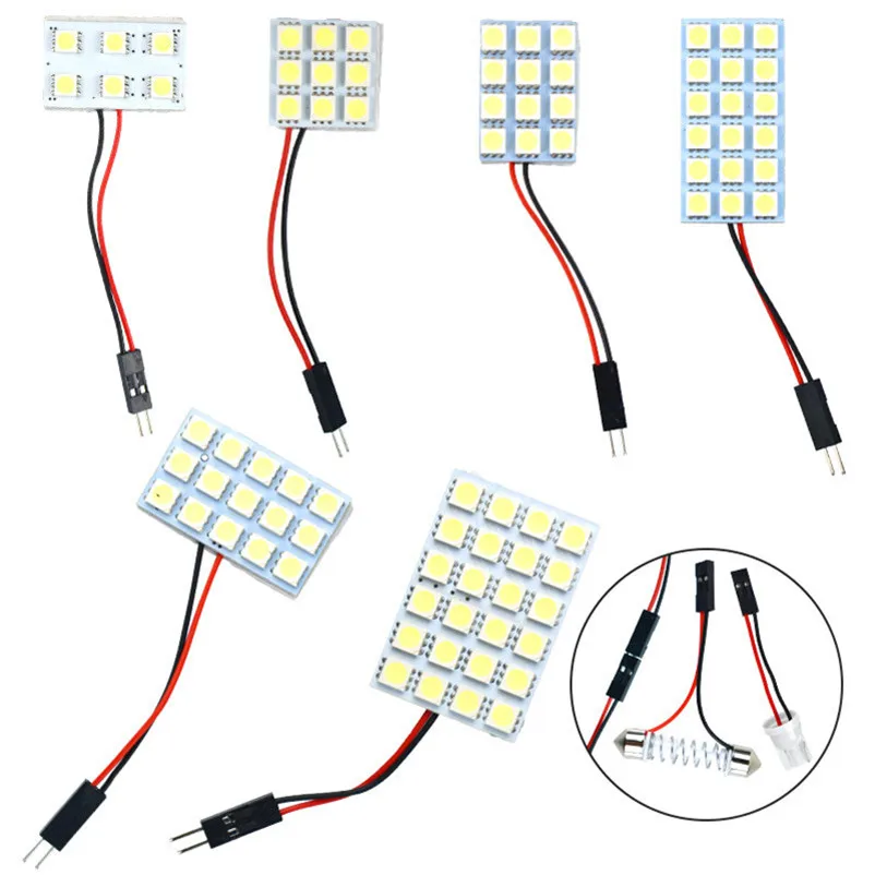 COB 5730 SMD авто внутренняя отделка Festoon BA9S DC T10 W5W лампа для багажника Встраиваемая