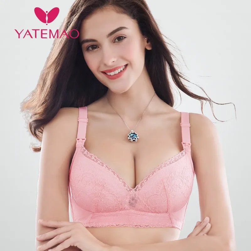 YATEMAO 32-40 BCD кружевной бюстгальтер для кормления грудью для беременных Бюстгальтер для сна для кормящих беременных женщин