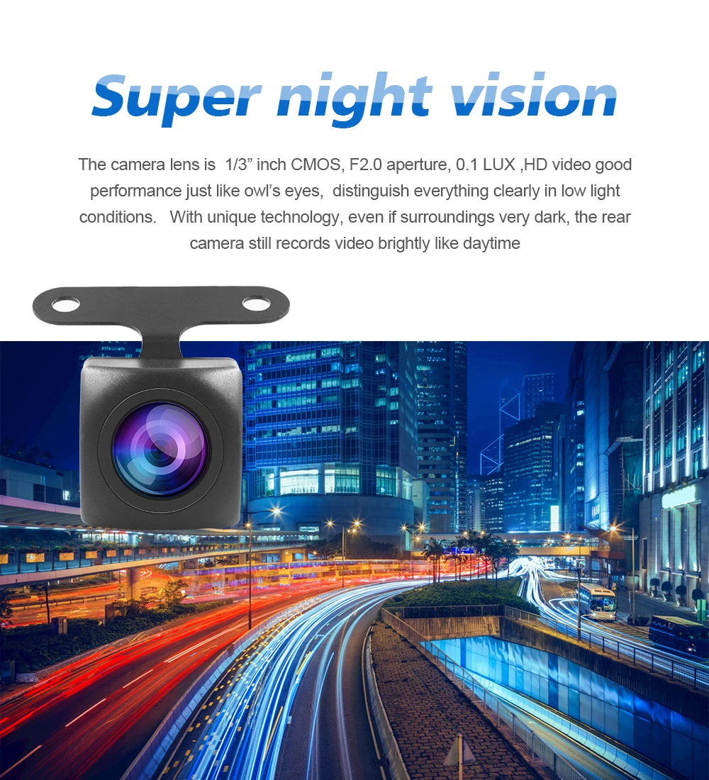 Full HD 720P Ночное Видение заднего вида 2,5 мм AV-IN для потока медиа Автомобильный видеорегистратор Автомобильная камера водонепроницаемая задняя камера не Andriod