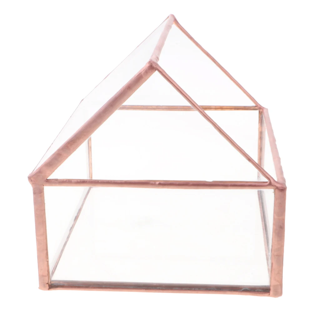 Glass House Terrarium Container Geometric Succulent Planter Wedding Card Box Decor | Дом и сад