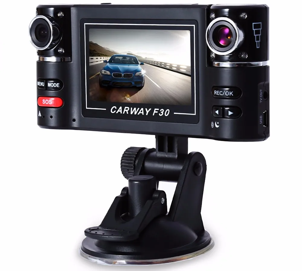 

Car Dual Lens DVR Camcorder Camera 2.7 inch Auto Camera HD Windshield Car Driving Recorder Night Vision Wide Angle Custom Logo