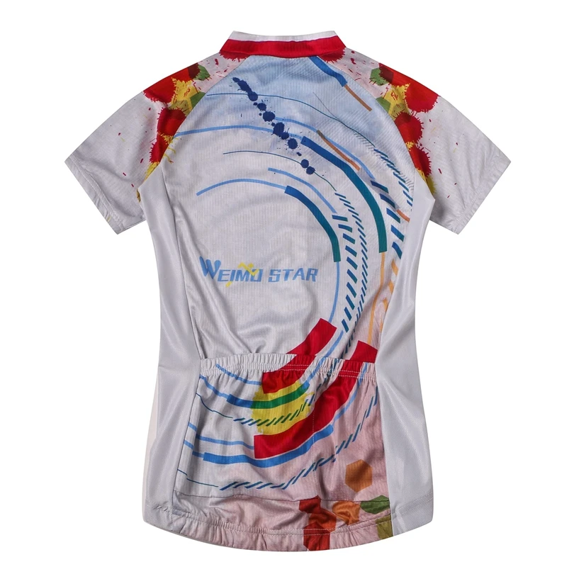 Weimostar Женская велосипедная одежда майка летняя Майо куртка с большими голубыми